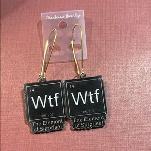 Elegant Black and Gold Earrings